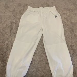 Adidas Aeroready white baseball pants size youth medium